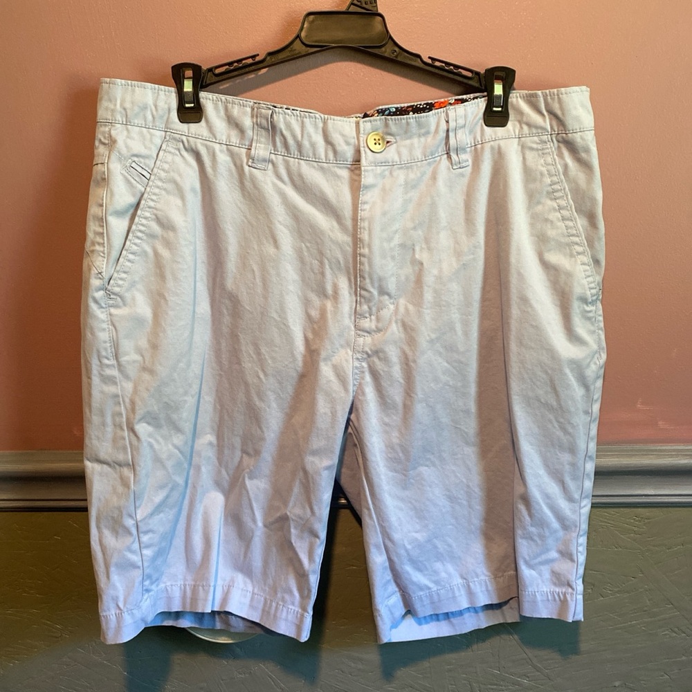 Hudson And Barrow Light Blue Chino Shorts